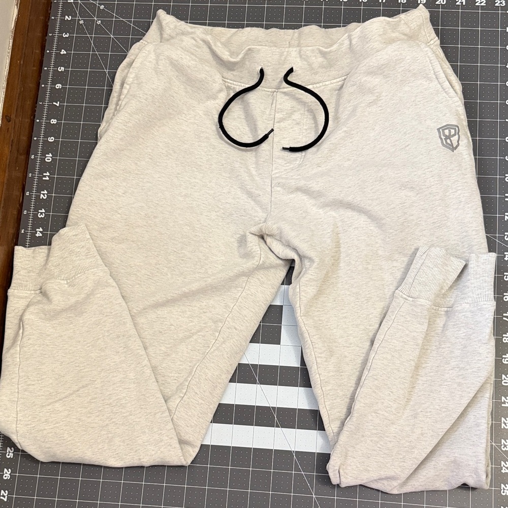 Born Primitive Neutral Light Gray Jogger Sweatpants with Drawstring